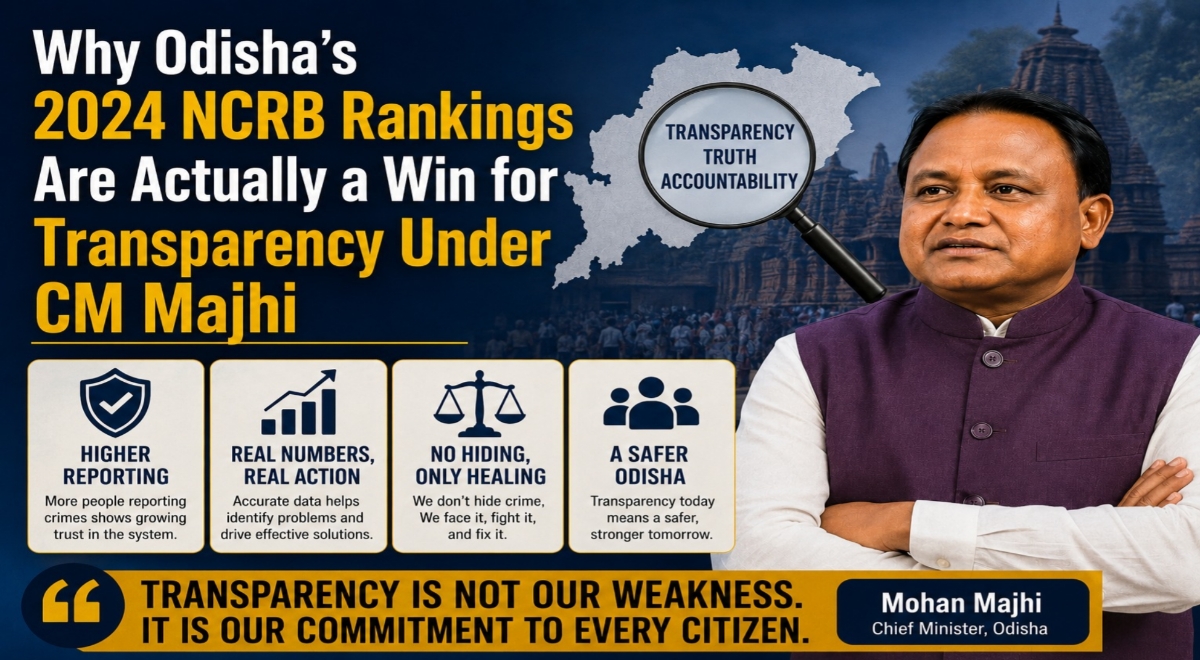 The End of Silence: Why Odisha’s 2024 NCRB Rankings Are Actually a Win for Transparency Under CM Majhi