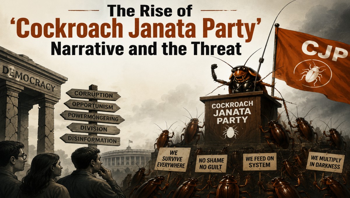 When Satire Turns Toxic: The Rise of 'Cockroach Janata Party' Narrative and the Threat