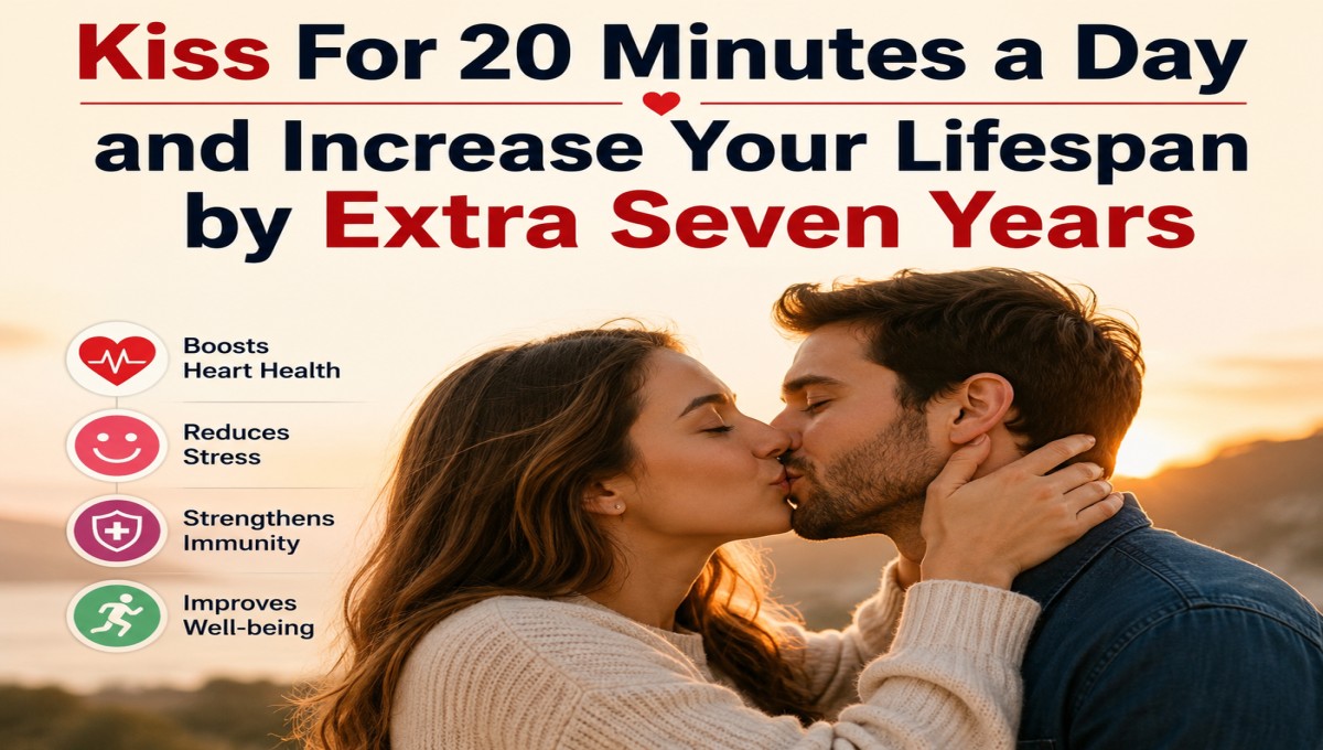 Kiss For 20 Minutes a Day and Increase Your Lifespan by Extra Seven Years