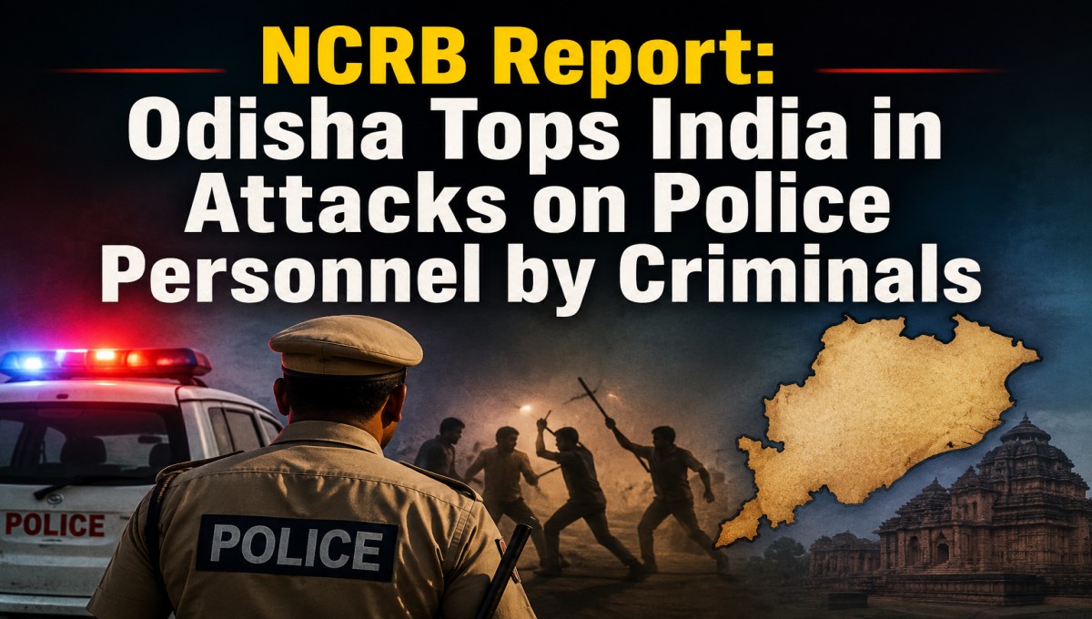 NCRB Report: Odisha Tops India in Attacks on Police Personnel by Criminals